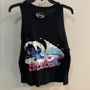 Disney Stitch Black Tank Top